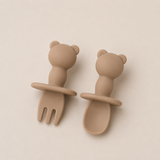 Lot de couverts bébé en silicone – Panda GMLB