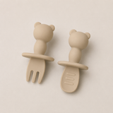 Lot de couverts bébé en silicone – Panda GMLB