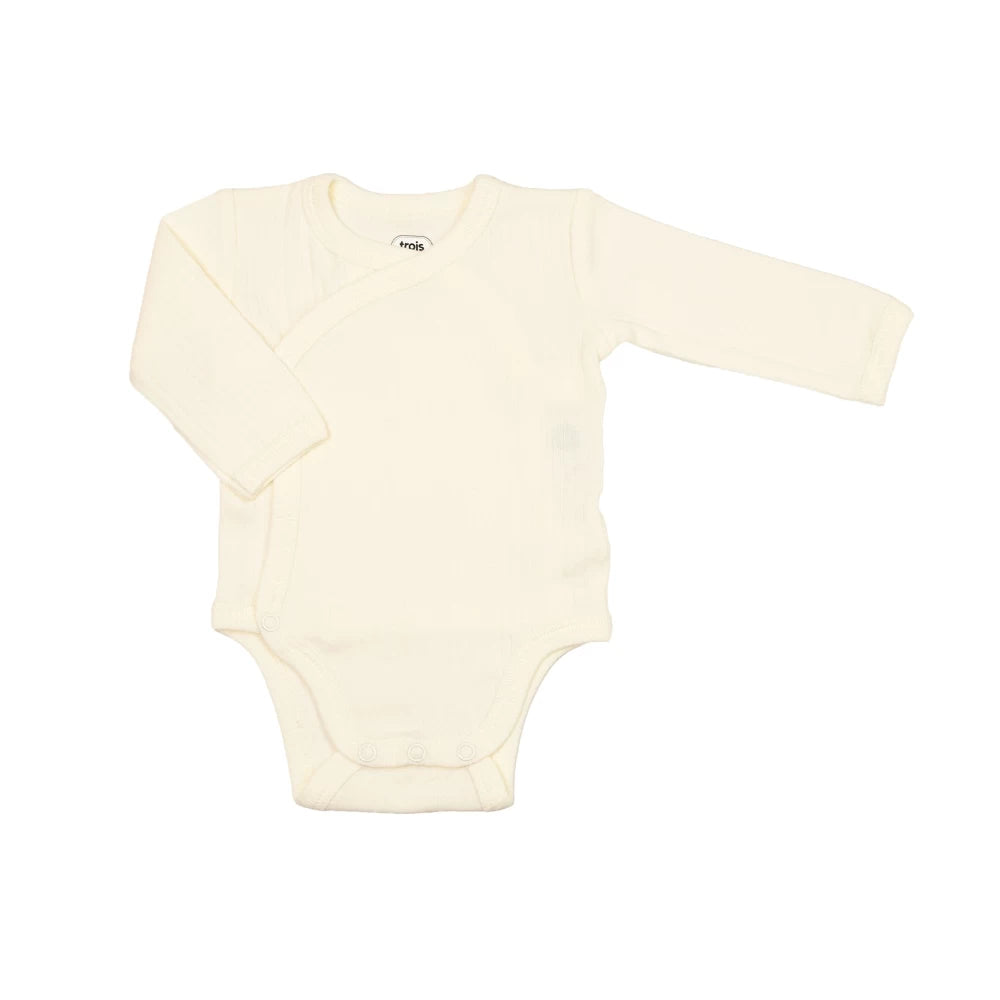Lot de 2 bodies bébé en coton – Ourson TROIS KILOS SEPT