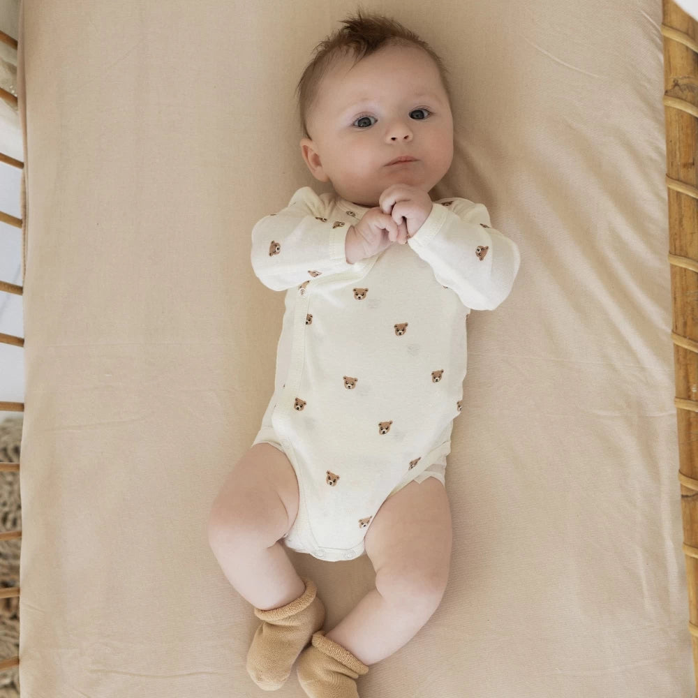Lot de 2 bodies bébé en coton – Ourson TROIS KILOS SEPT