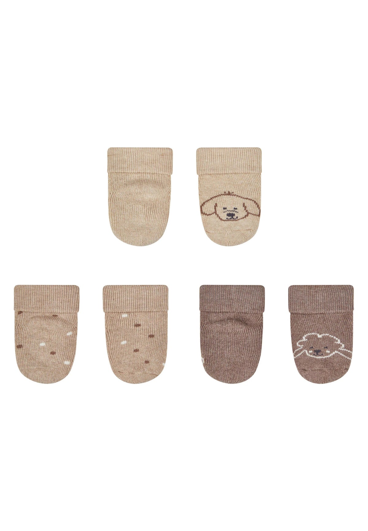 Lot de 3 paires de chaussettes bébé Ferme – Chien, pois & mouton – 0/4 mois STERNTALER