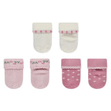 Lot de 3 paires de chaussettes bébé Fleurs – Unies, fleurs & pois – 0/4 mois STERNTALER