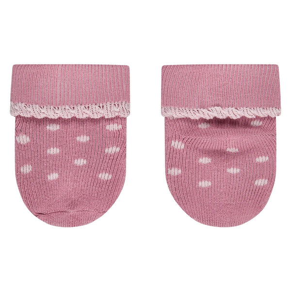 Lot de 3 paires de chaussettes bébé Fleurs – Unies, fleurs & pois – 0/4 mois STERNTALER