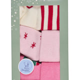 Lot de 3 paires de chaussettes bébé Noël – Boule, flocons & sapin – 0/4 mois STERNTALER