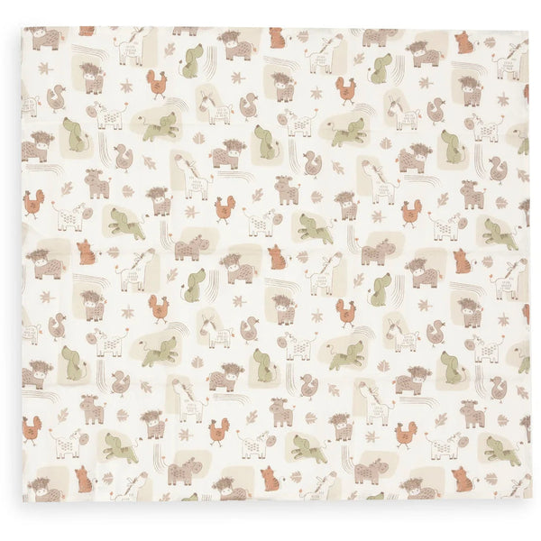 Lot de 3 langes en gaze de coton 70 x 70 cm – Barn Buddies – Jollein JOLLEIN