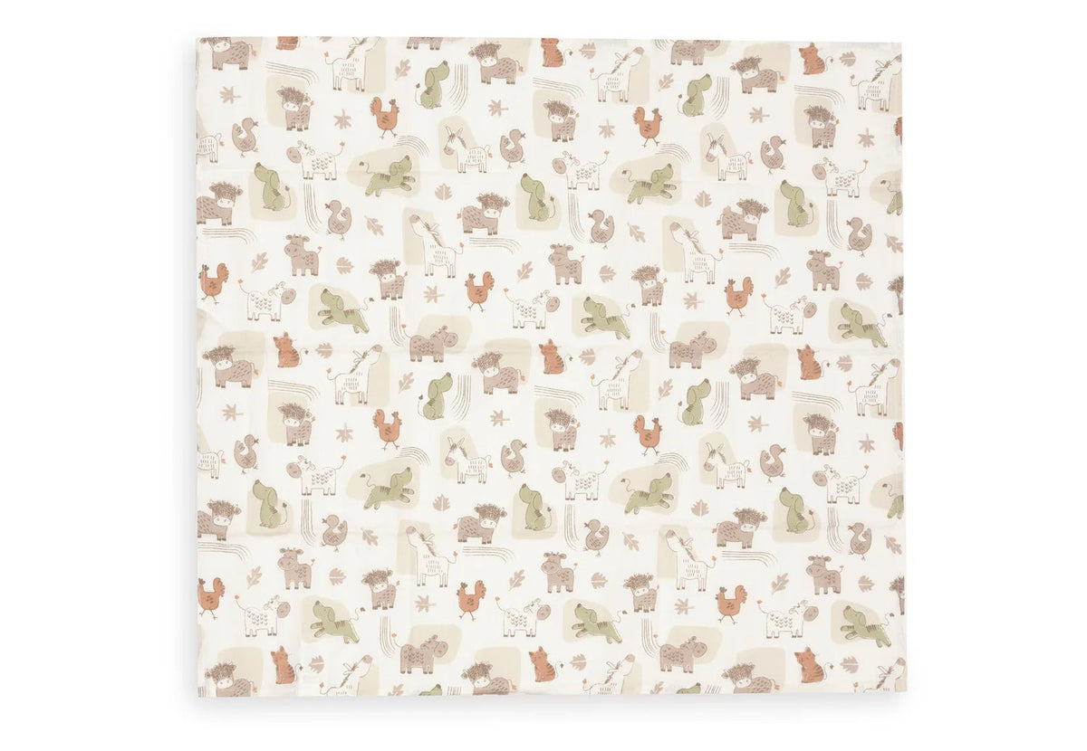 Lot de 3 langes en gaze de coton 70 x 70 cm – Barn Buddies – Jollein JOLLEIN