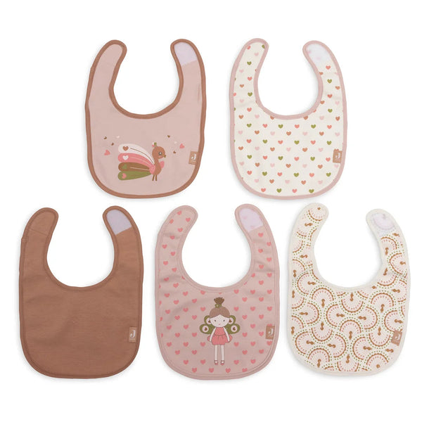 Lot de 5 bavoirs imperméables Soft Plumes – Dès la naissance JOLLEIN