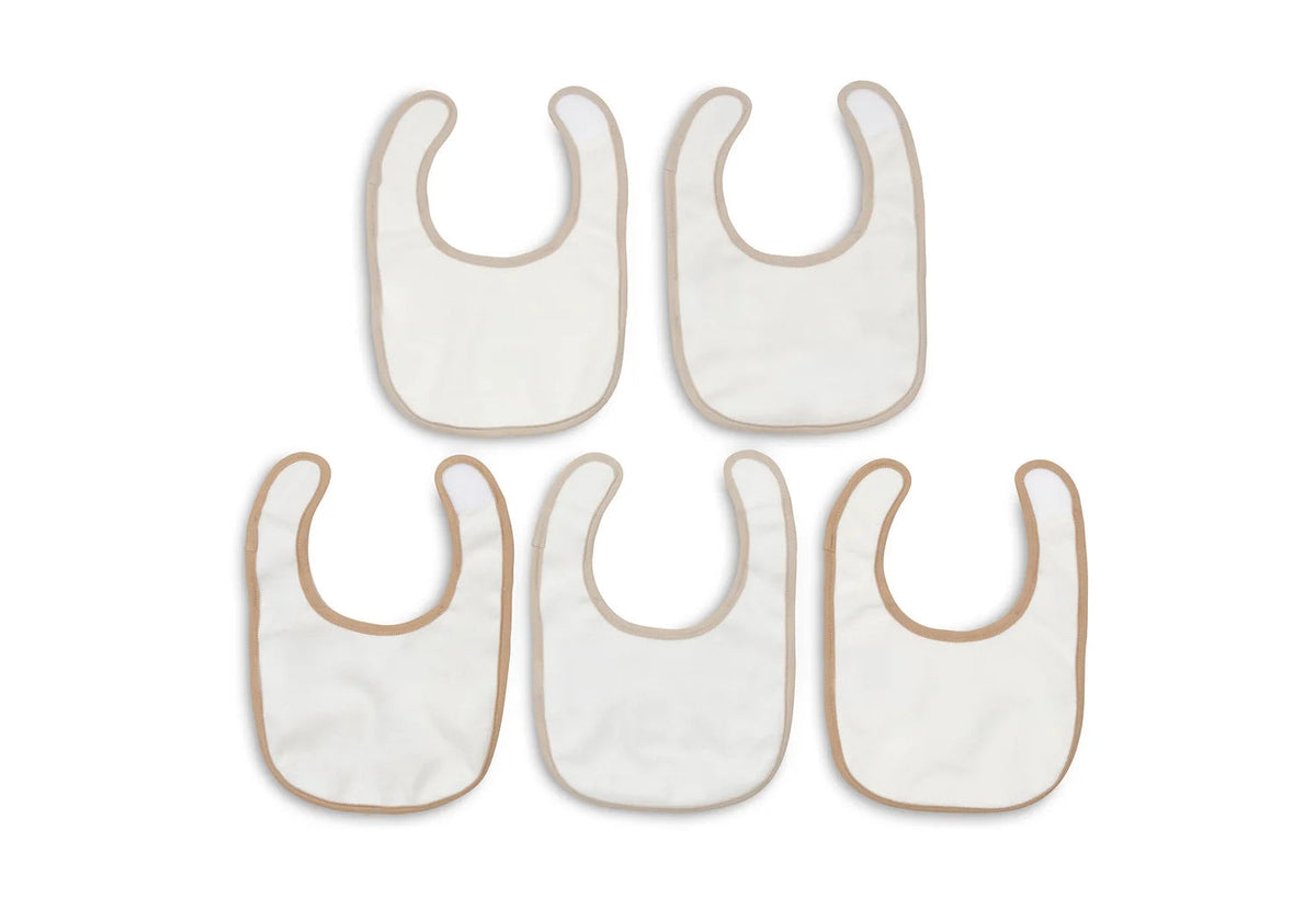 Lot de 5 bavoirs imperméables Woolly – Dès la naissance JOLLEIN