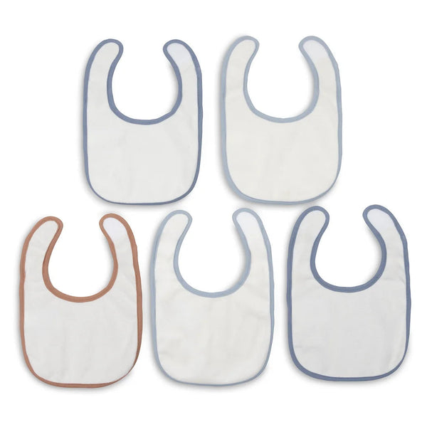 Lot de 5 bavoirs imperméables Miffy Moments cloudy blue – Jollein JOLLEIN