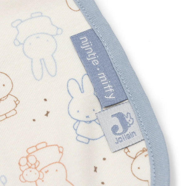 Lot de 5 bavoirs imperméables Miffy Moments cloudy blue – Jollein JOLLEIN
