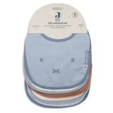 Lot de 5 bavoirs imperméables Miffy Moments cloudy blue – Jollein JOLLEIN