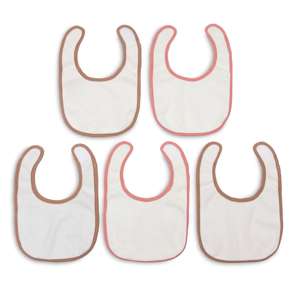 Lot de 5 bavoirs imperméables Miffy Moments silk rose – Jollein JOLLEIN