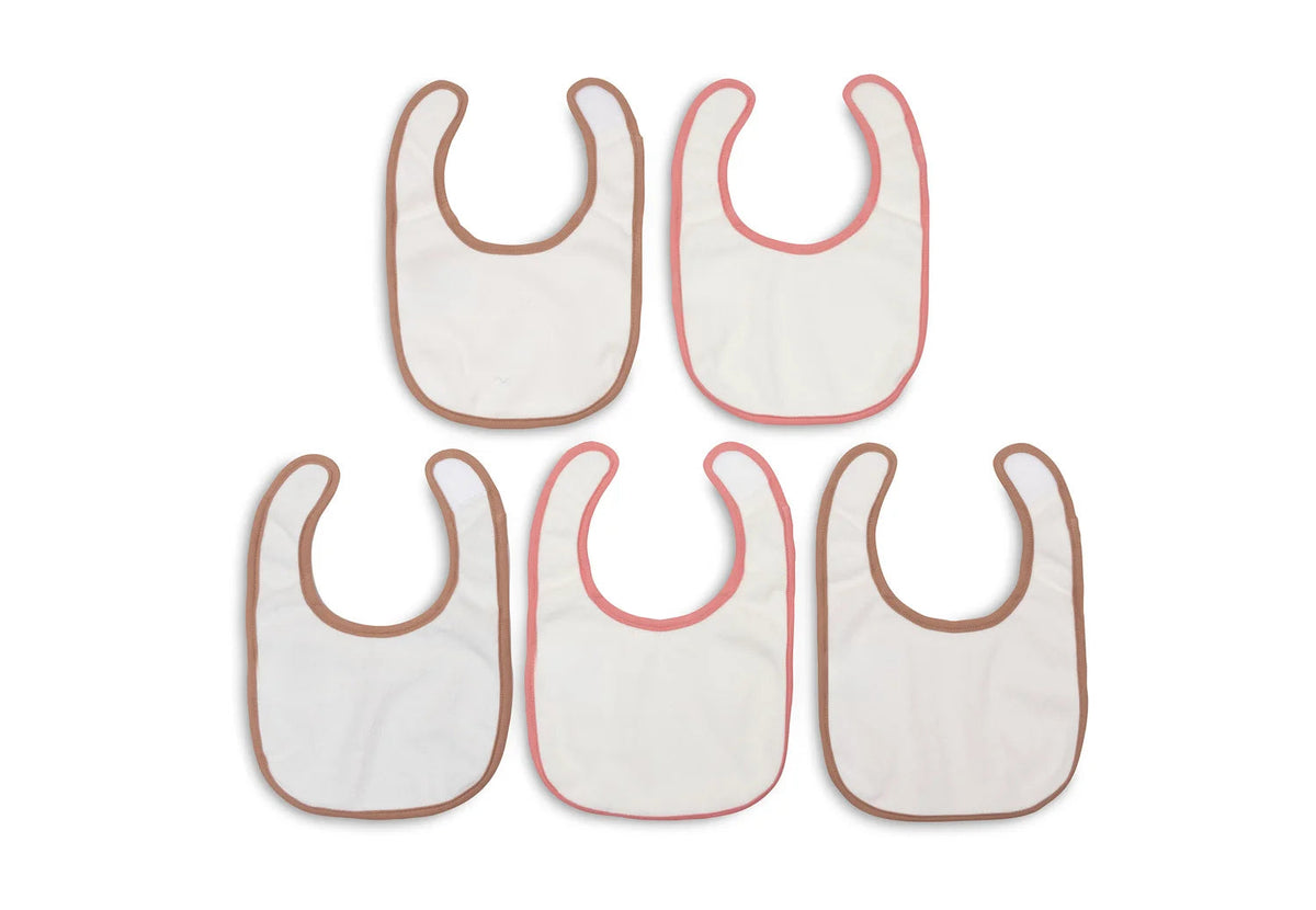 Lot de 5 bavoirs imperméables Miffy Moments silk rose – Jollein JOLLEIN