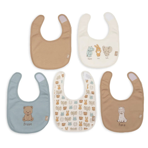 Lot de 5 bavoirs imperméables Jollies – Jollein JOLLEIN