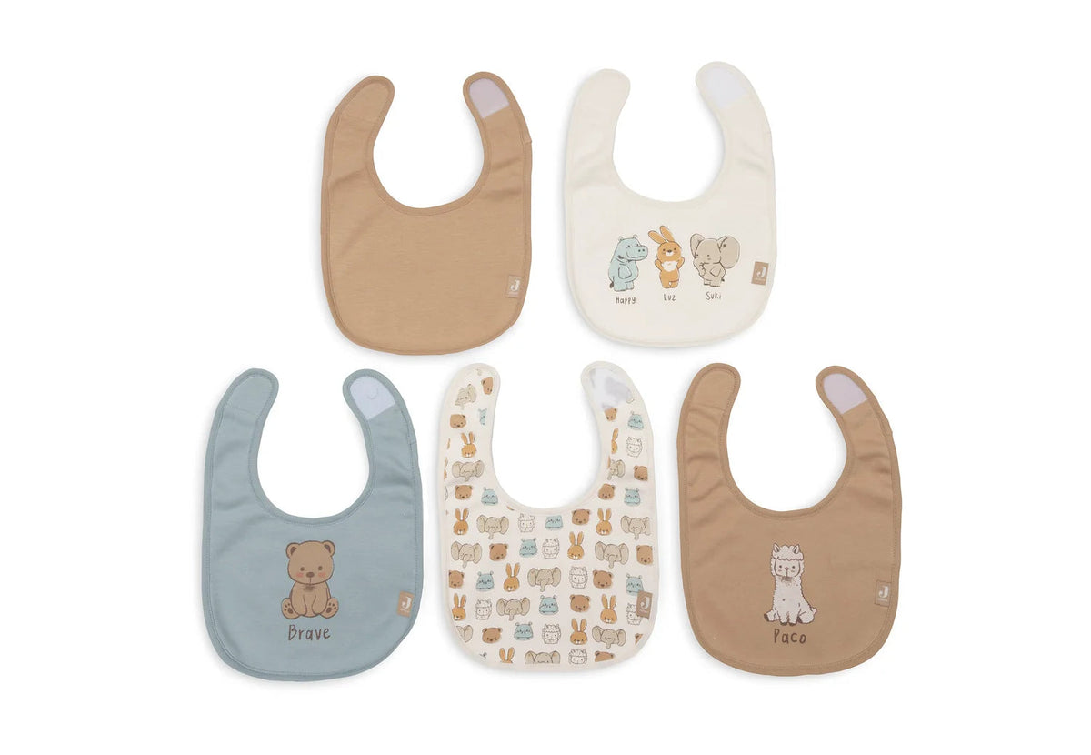 Lot de 5 bavoirs imperméables Jollies – Jollein JOLLEIN