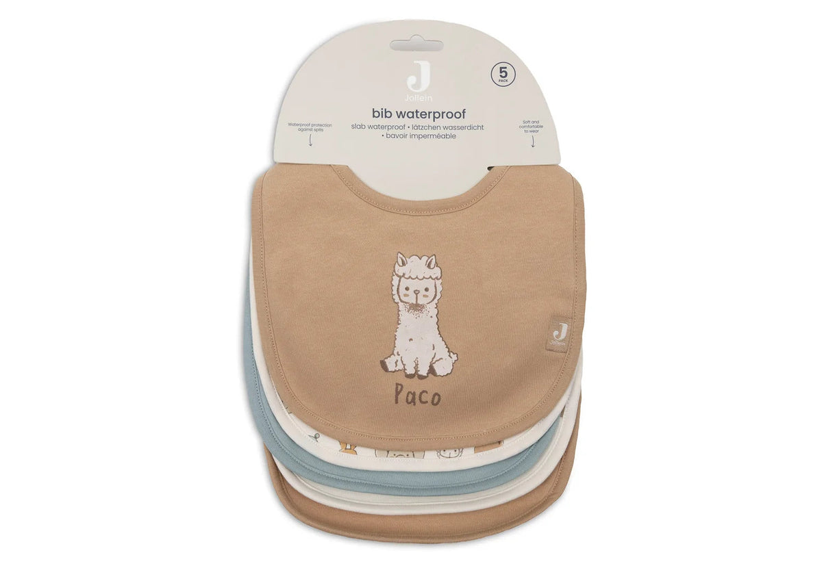 Lot de 5 bavoirs imperméables Jollies – Jollein JOLLEIN