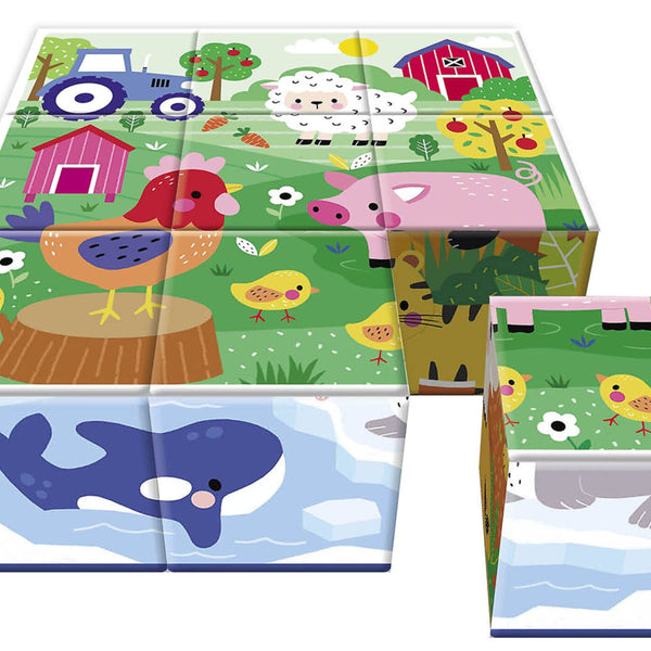 Mes cube puzzle animaux mignons AUZOU