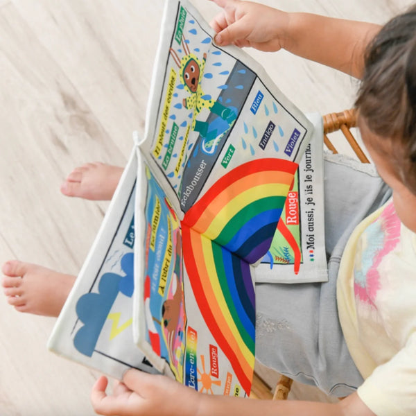 CRINKLY LA METEO – Livre Tissu Sensoriel pour Bébé