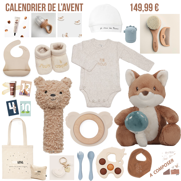 Calendrier de l'avent femme enceinte Petit coeur salé | Cadeau de grossesse original