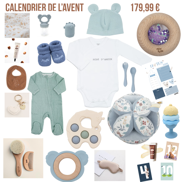 Calendrier de l’avent en attendant bébé Petit coeur salé | Cadeau de grossesse original