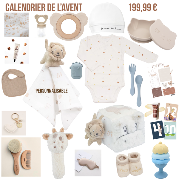 Calendrier de l'avent future maman Petit coeur salé | Cadeau de grossesse original