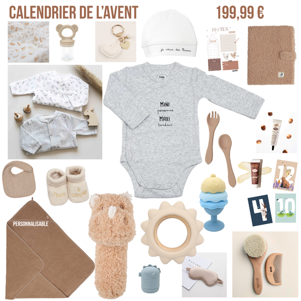 Calendrier de l'avent spécial future maman Petit coeur salé | Cadeau de grossesse original