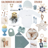 Calendrier de l'avent bébé Petit coeur salé | Cadeau de grossesse original