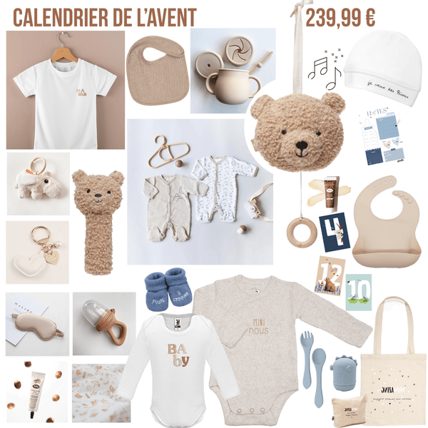 Calendrier de l'avent dernier mois de grossesse - Petit coeur salé