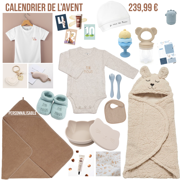 Calendrier de l'avent dernier mois de grossesse Petit coeur salé | Cadeau de grossesse original