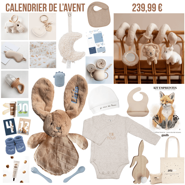 Calendrier de l'avent bébé arrive bientôt - Petit coeur salé