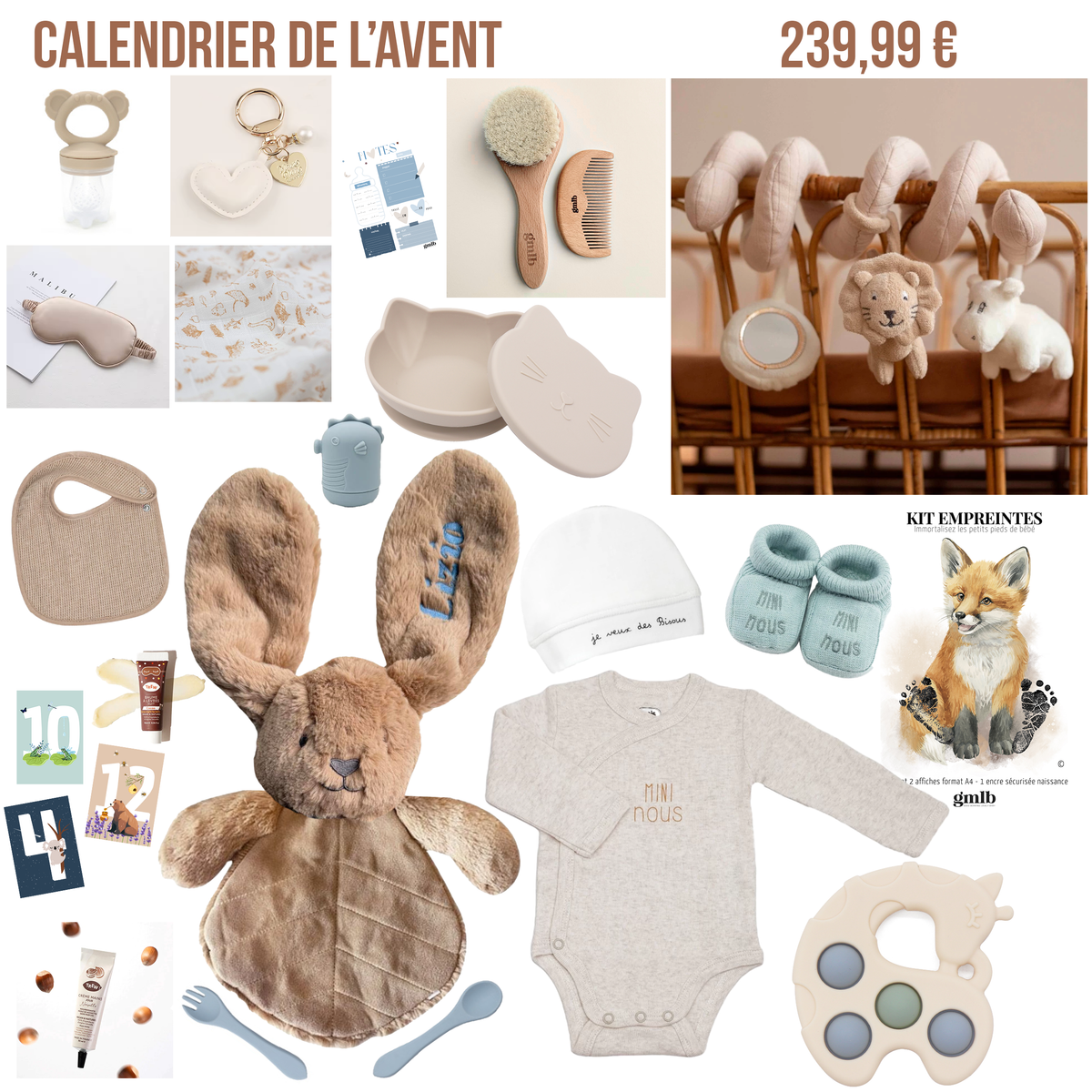 Calendrier de l'avent bébé arrive bientôt Petit coeur salé | Cadeau de grossesse original