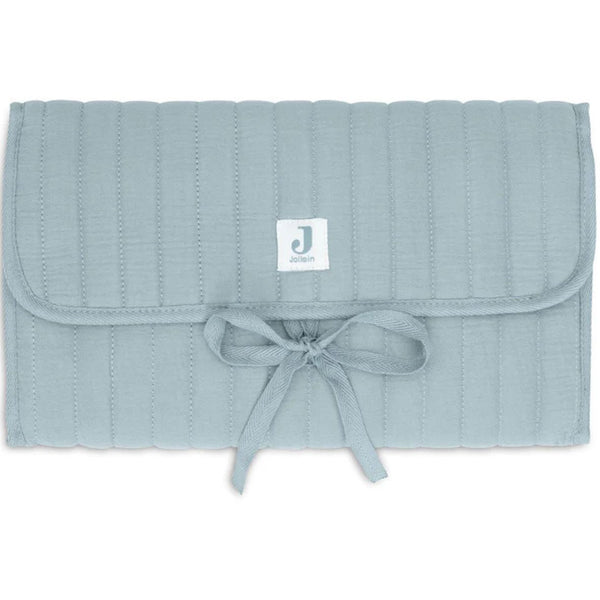 Tapis à Langer nomade Gaze de Coton - Sea Green JOLLEIN