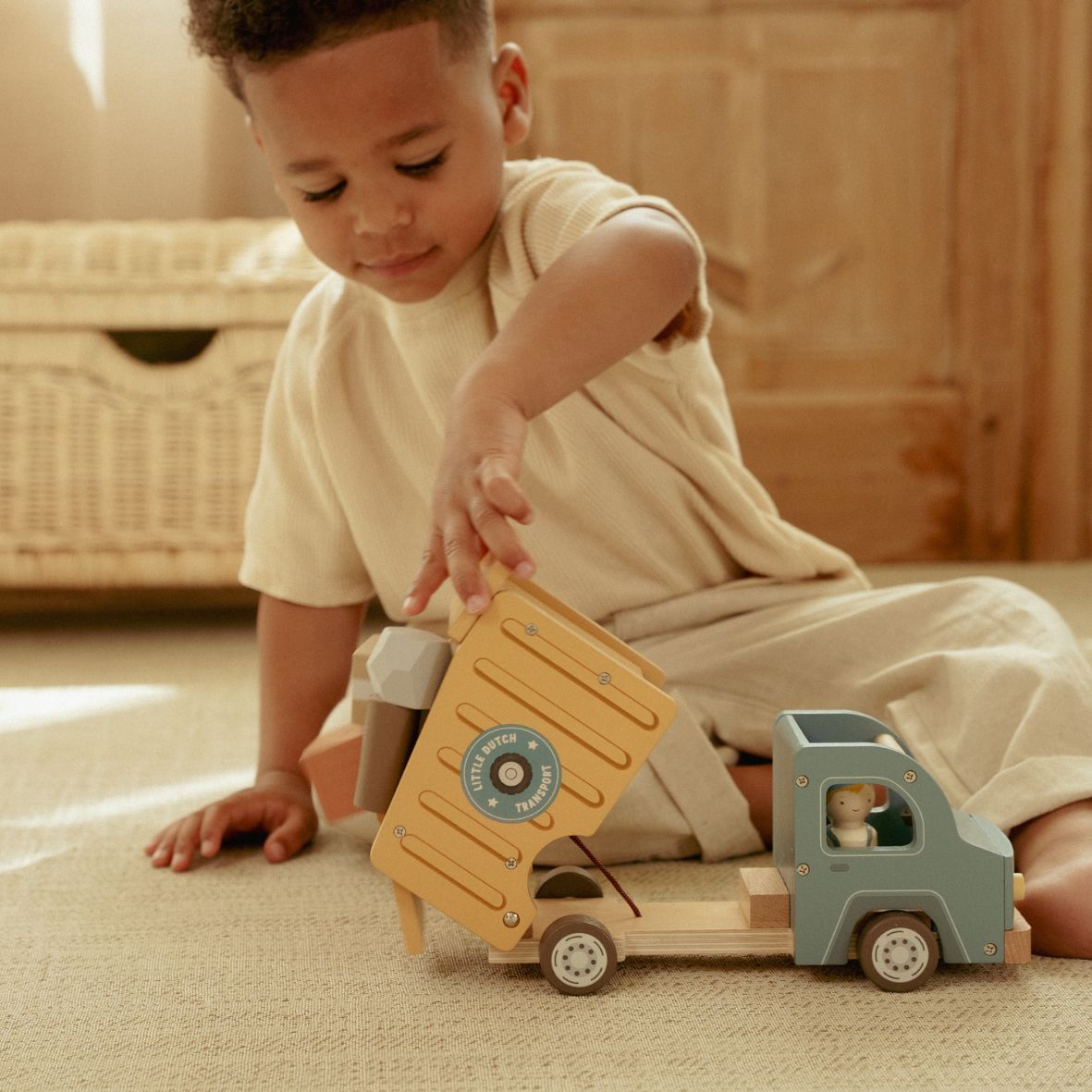 Camion-benne en Bois FSC – Jeu de Construction pour Enfant