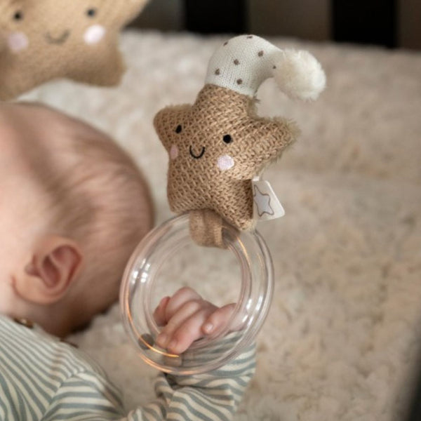 hochet étoile Heaven clay warm linen Baby’s Only