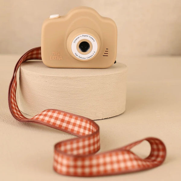 Cam Cam - Appareil Photo Numérique Enfant - Carrés Vintage Arachide 📸 MRS ERTHA