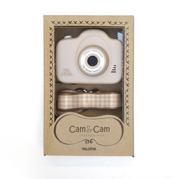 Appareil Photo Digital Enfant - Ivory with Soft Squares Strap – Cam Cam 📸 MRS ERTHA