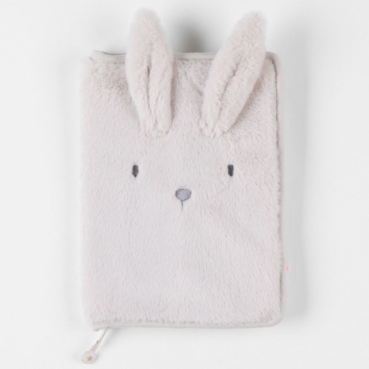 Protège carnet de santé, fausse fourrure - Moka