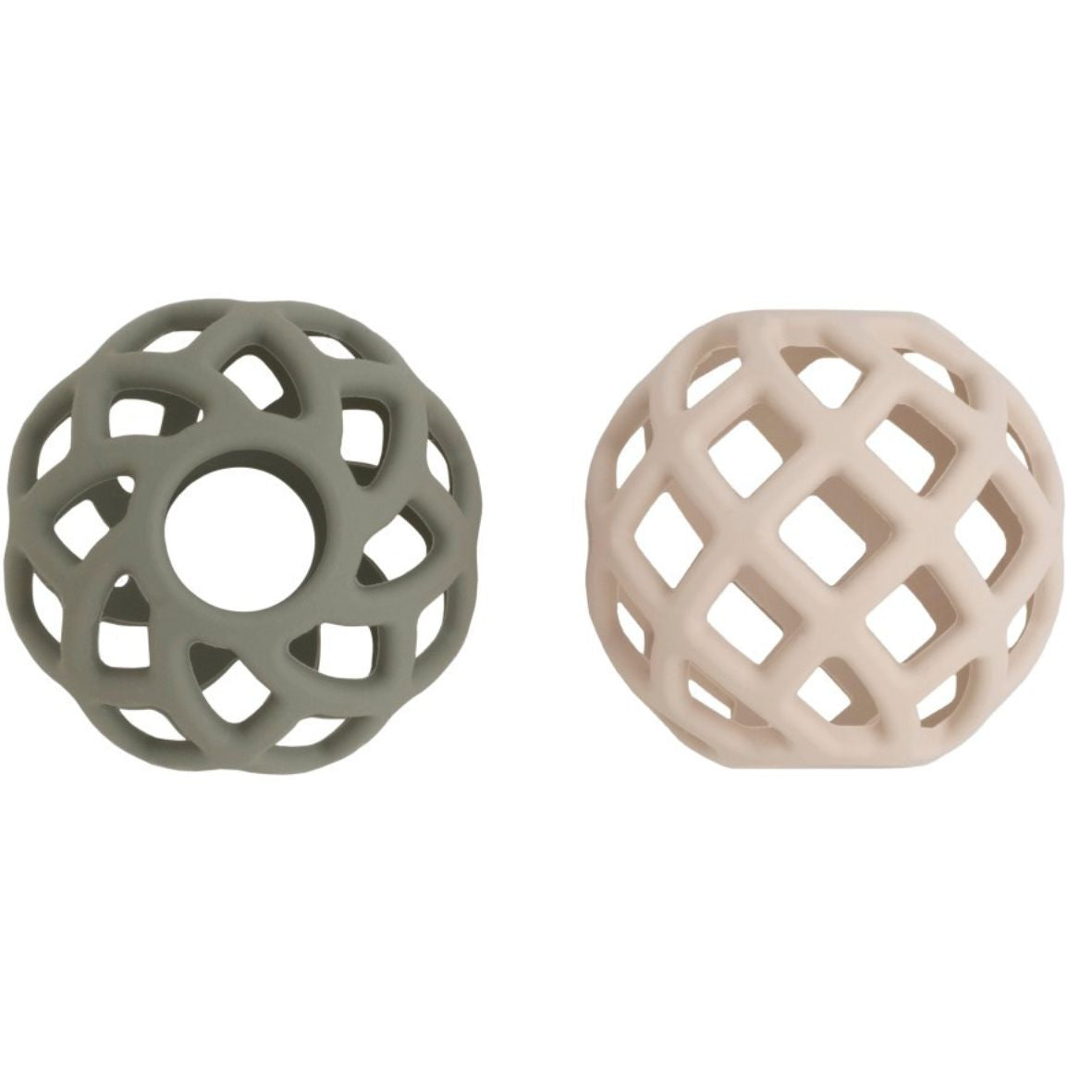 Balles Bébé Silicone – Urban Green & Warm Linen BABY'S ONLY