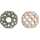 Balles Bébé Silicone – Urban Green & Warm Linen BABY'S ONLY