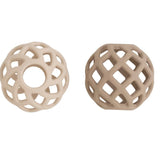 Jouet Balle Silicone – Lot de 2 Clay & Warm Linen BABY'S ONLY