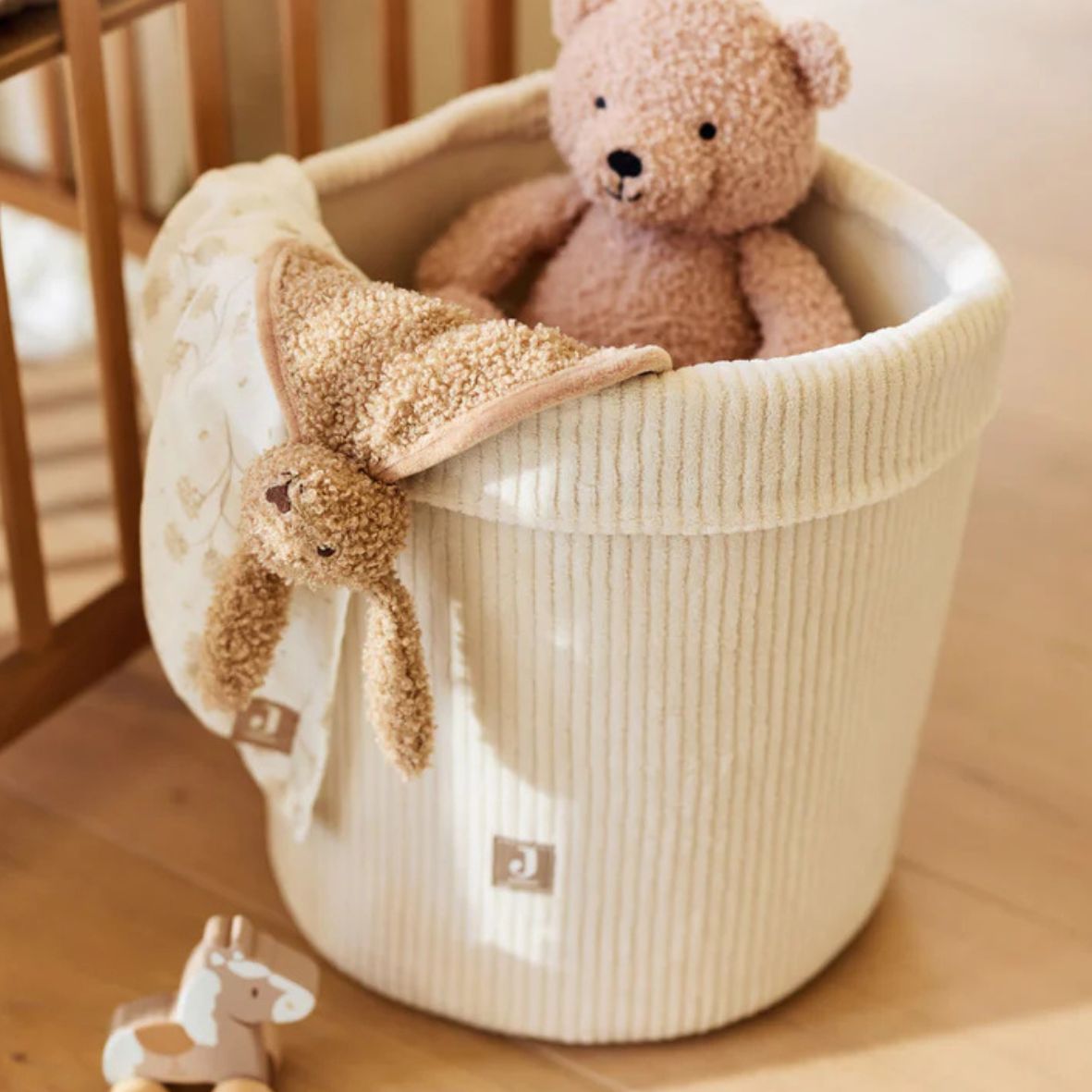 Panier de Rangement Cloudy Rib - Oatmeal JOLLEIN