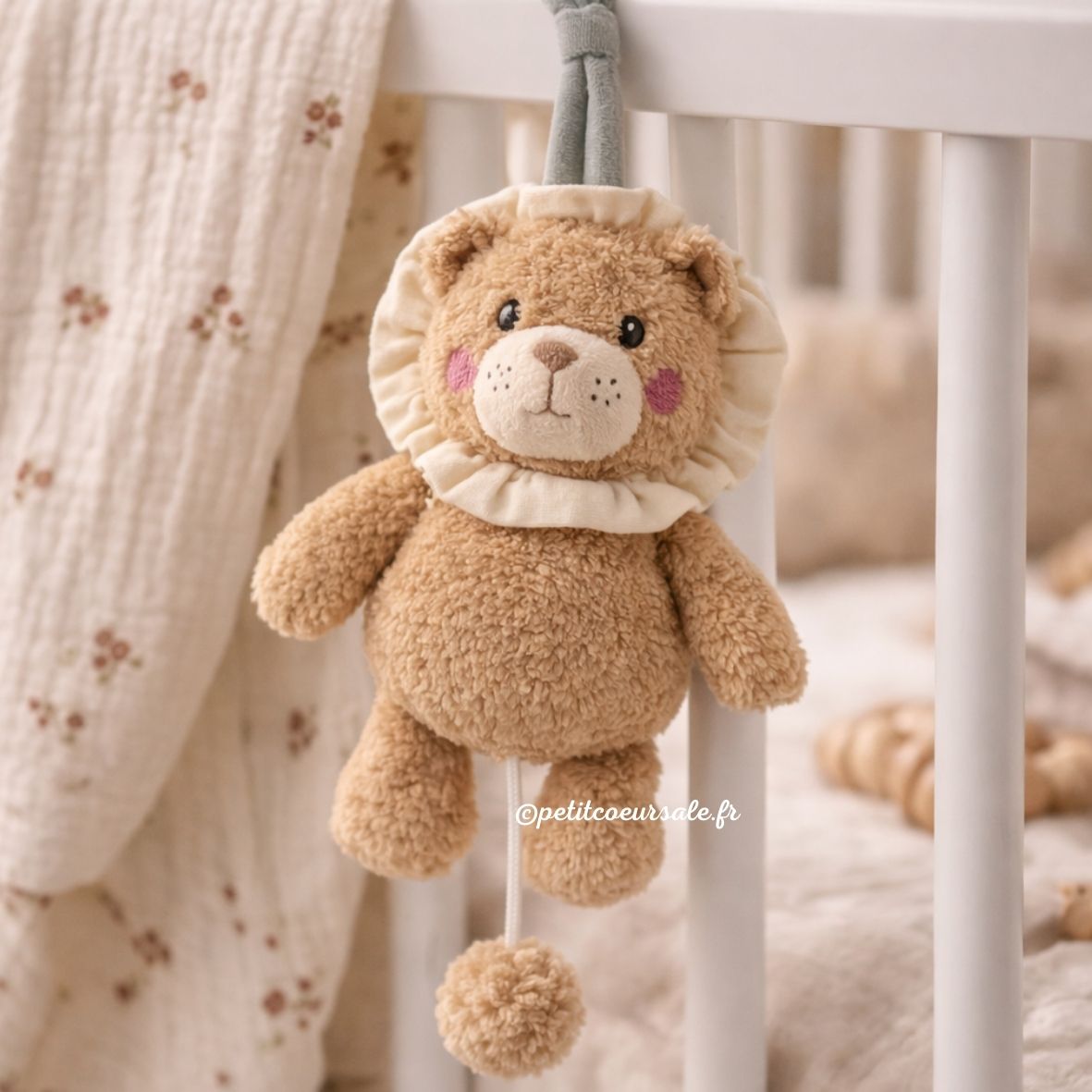 Jouet musical bébé Lion Gala Cerise walking mum