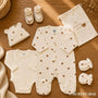 Kit naissance 6 pièces « Ours Moka » – Première tenue bébé – 1 mois TROIS KILOS SEPT
