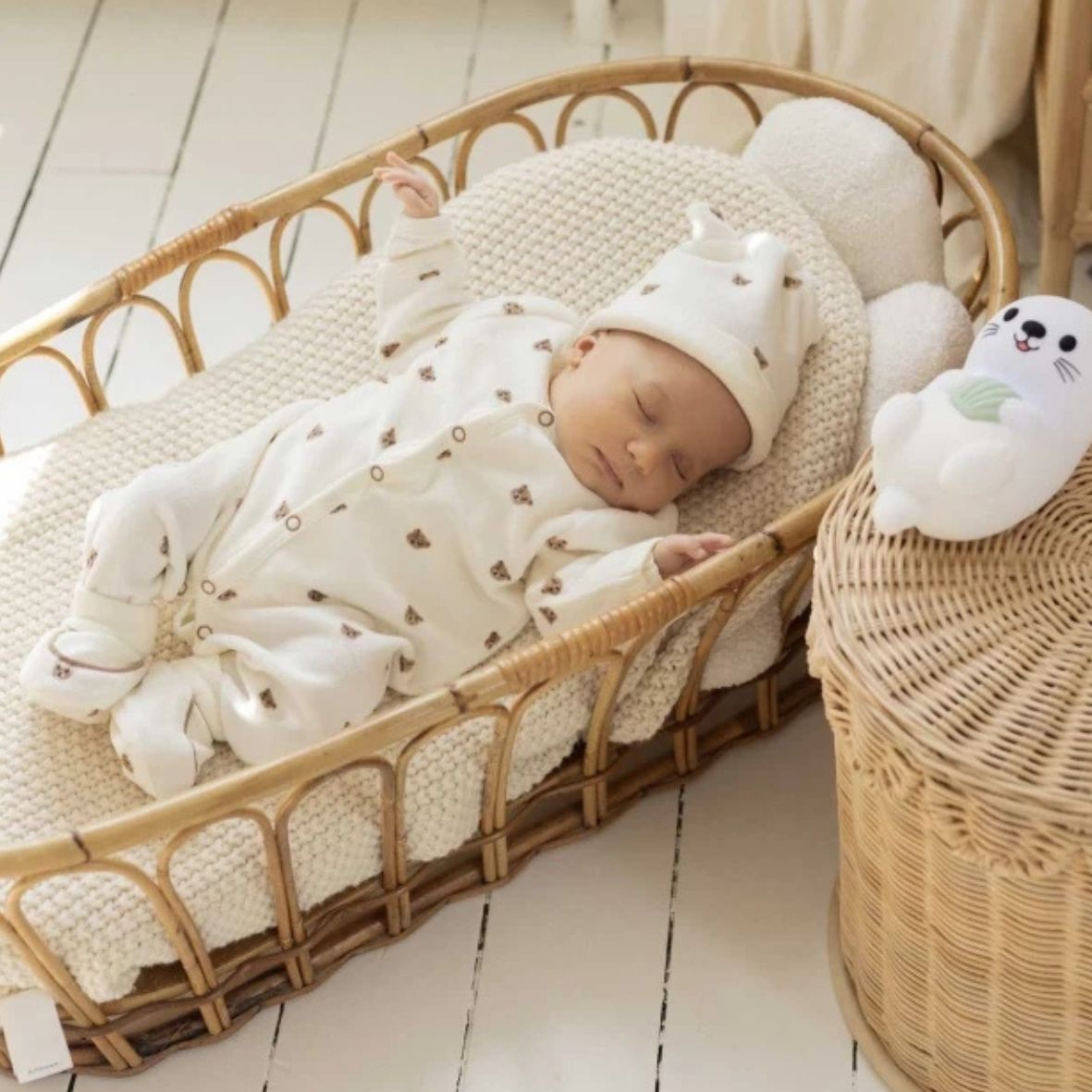 Kit naissance 6 pièces « Ours Moka » – Première tenue bébé – 1 mois TROIS KILOS SEPT