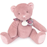 L'Ours Doudou - Ours en peluche rose- 25 cm DOUDOU ET COMPAGNIE