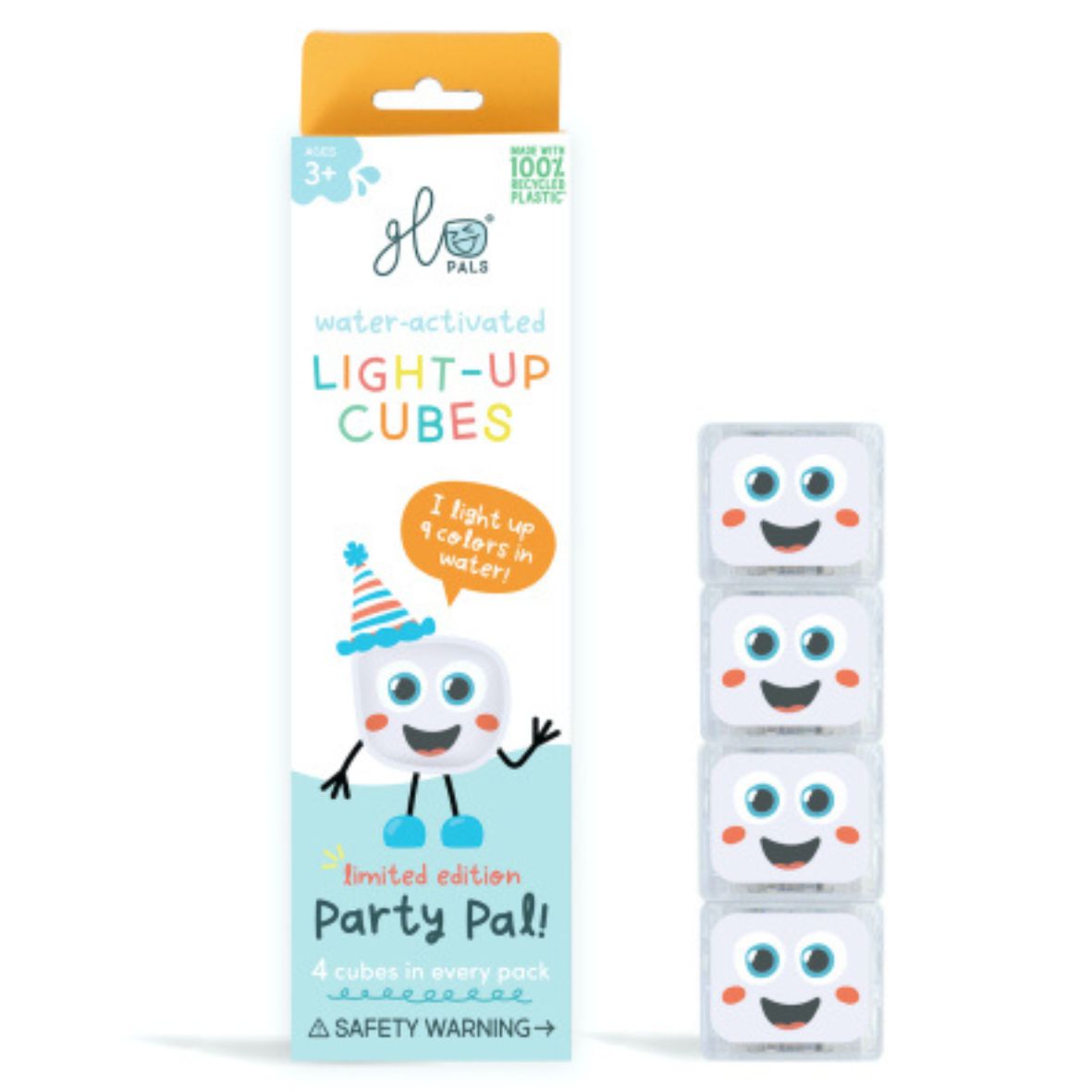 CUBES LUMINEUX BLANC MULTICOLORE GLO PALS