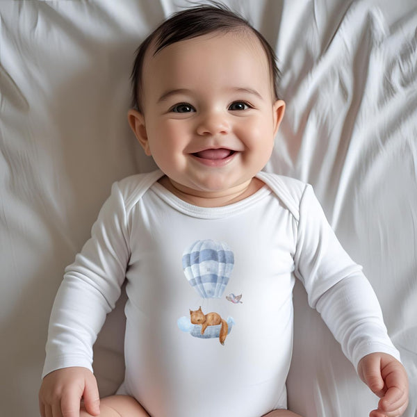 Bodie bébé 9 mois écureuil sur montgolfière GMLB
