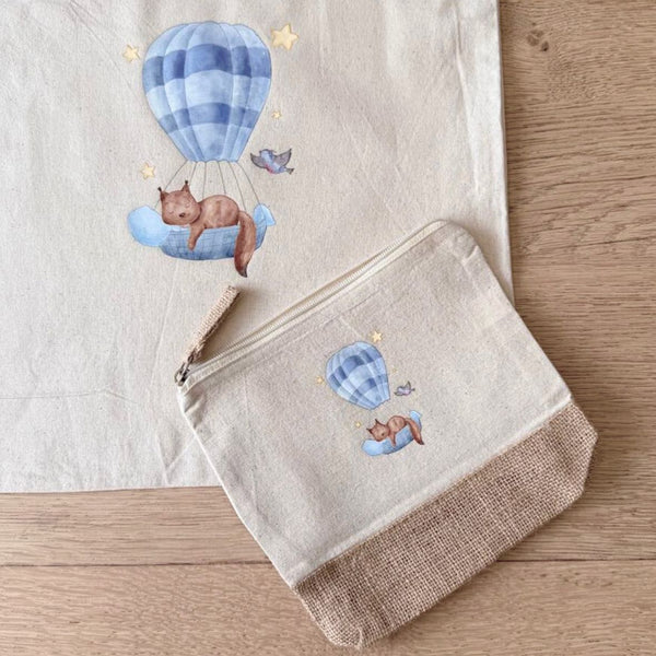 Trousse écureuil sur montgolfière GMLB