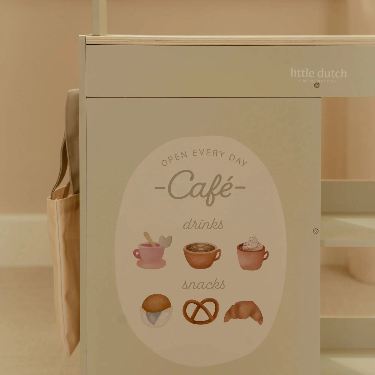 Marchande en bois FSC – Étal de marché & café LITTLE DUTCH