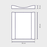Matelas à langer bébé 50x65 cm – bords vagues sécurisés Lion Leo JULIUS ZOLNER